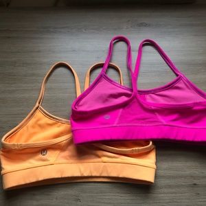 Set of Lululemon sports bra Sz 4